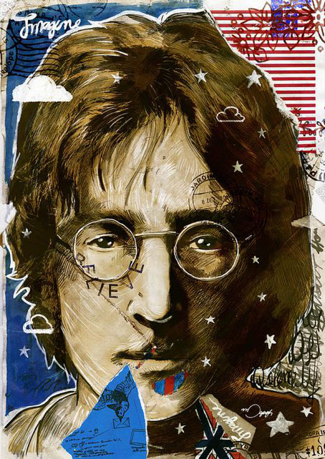 John Lennon Digital Art by Hessel Verlie