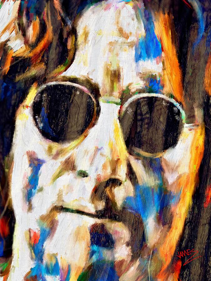 John Lennon #1 Painting by James Shepherd