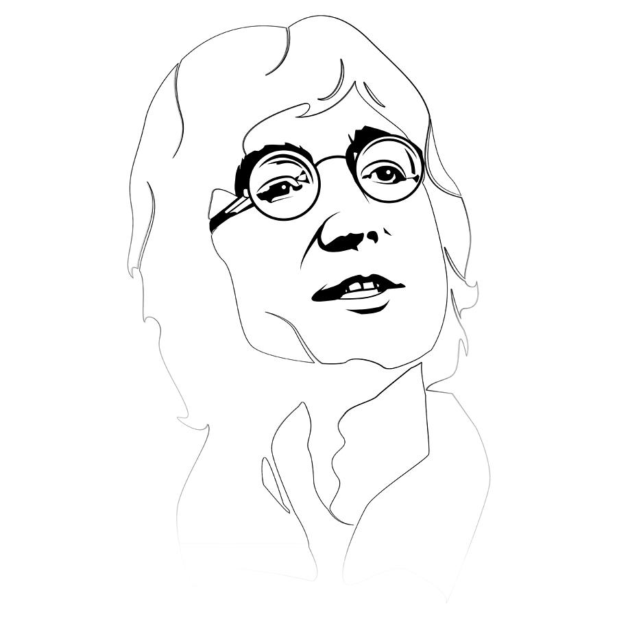 John Lennon Digital Art - John Lennon #1 by Naxart Studio