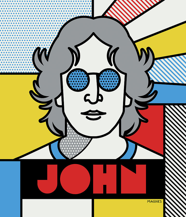 John Lennon #1 Digital Art by Ron Magnes