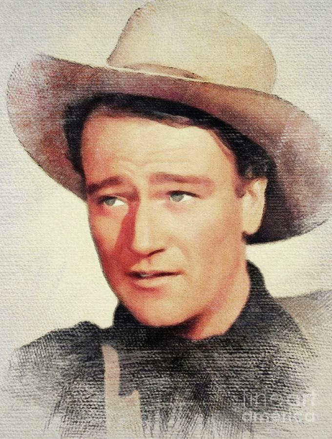 John Wayne, Movie Legend Painting