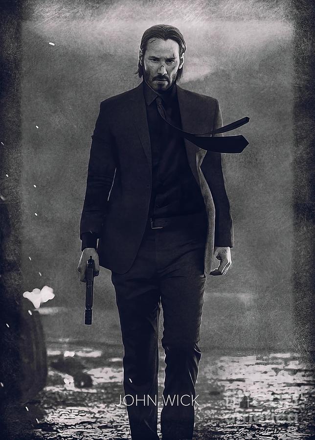 John Wick Painting by Damien Clarke | Fine Art America