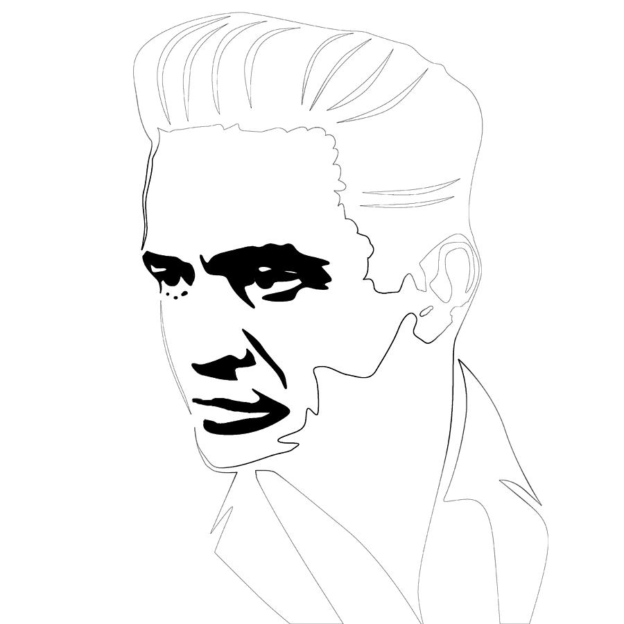 Johnny Cash Digital Art - Johnny Cash #1 by Naxart Studio