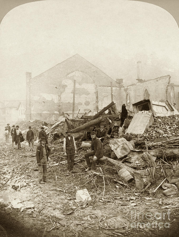 Johnstown Flood Ruins, 1889 #1 Photograph by Granger