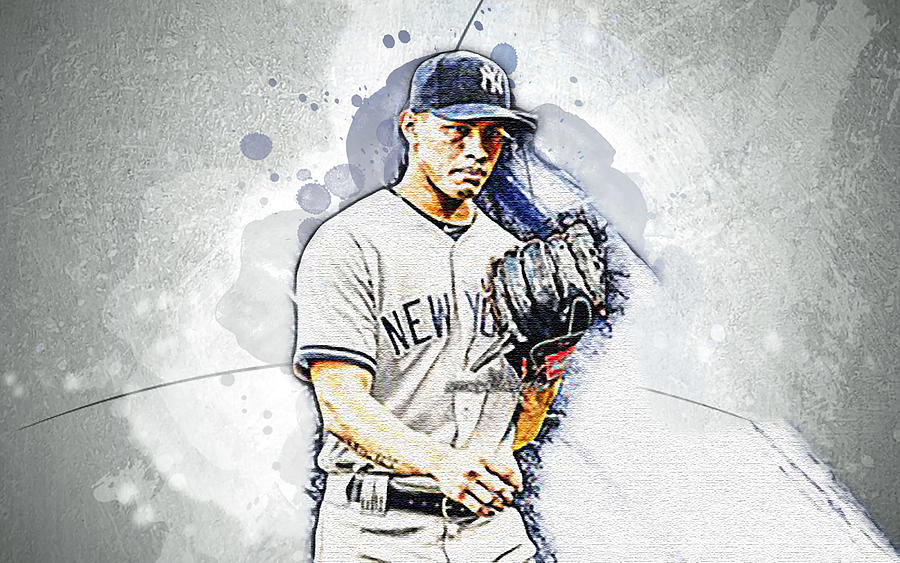 Jonathan Loaisiga Art Mlb New York Yankees Pitcher Baseball Jonathan ...