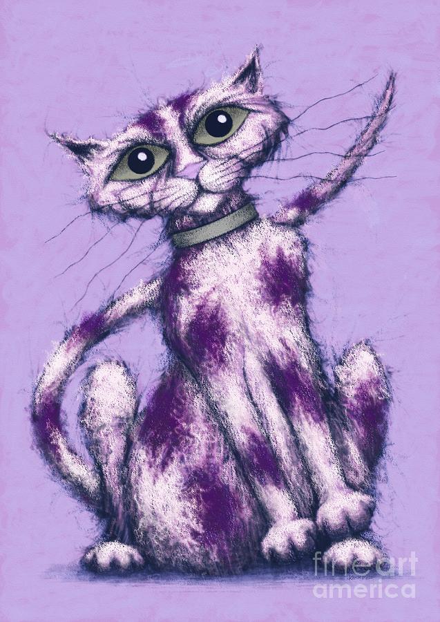 Cat Digital Art - Jones the cat by Keith Mills Cat Digital Art - Jones the cat by Keith Mills