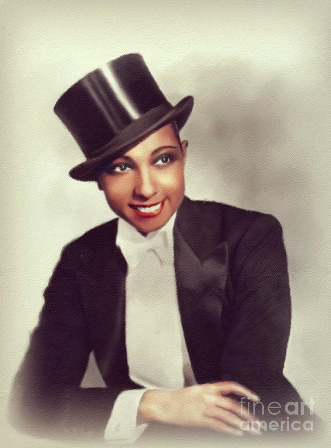 Josephine Baker, Singer and Actress Painting by Esoterica Art Agency