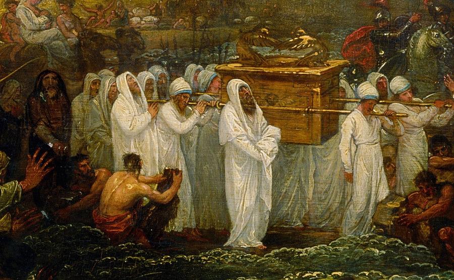 Joshua passing the River Jordan with the Ark of the Covenant  #1 Photograph by Paul Fearn