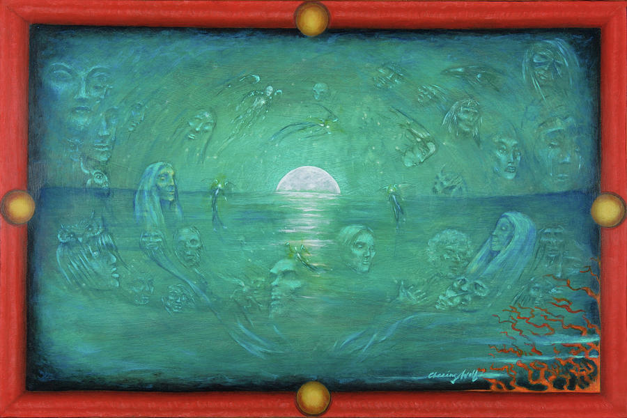 Journey of the Soul #1 Painting by Kevin Chasing Wolf Hutchins
