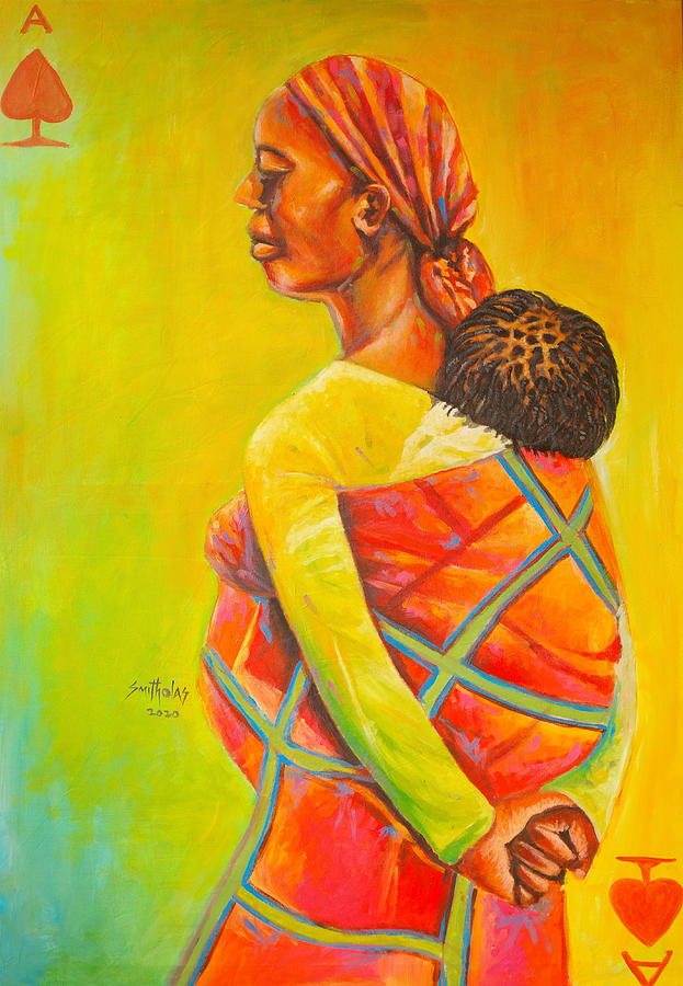 Joy of Motherhood #1 Painting by Olaoluwa Smith