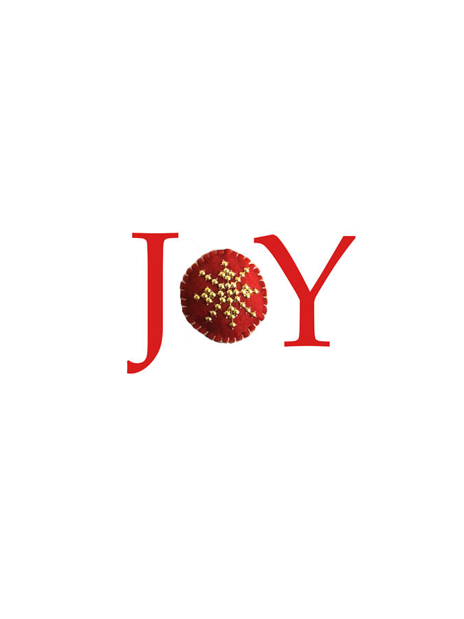 Christmas Joy Red Digital Art by Bnte Creations