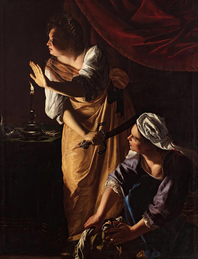 Judith and Her Maidservant with the Head of Holofernes 1625 Painting by ...