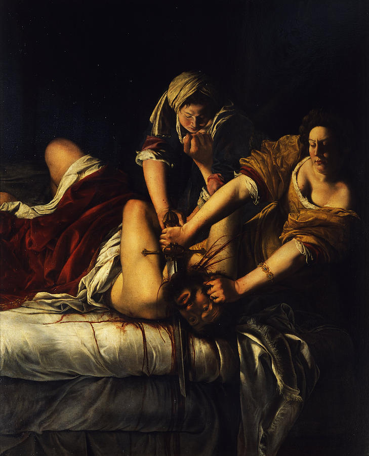 Artemisia Gentileschi Painting - Judith Beheading Holofernes, 1614-1620 by Artemisia Gentileschi