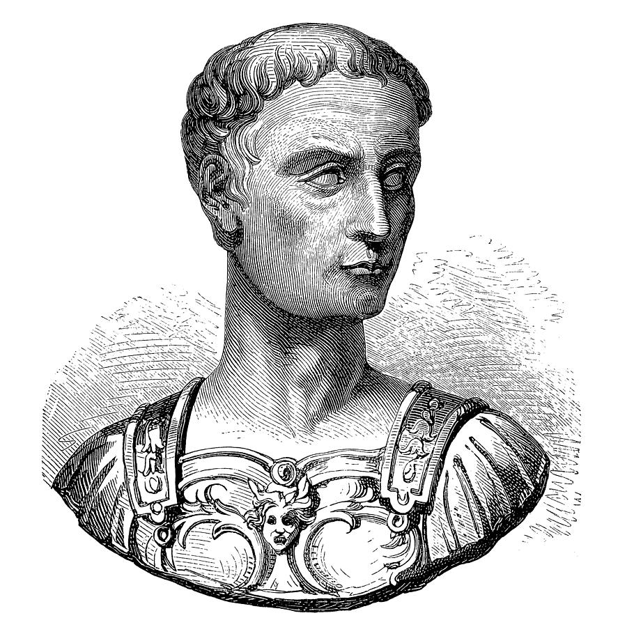 Julius Caesar #1 Drawing by Nastasic