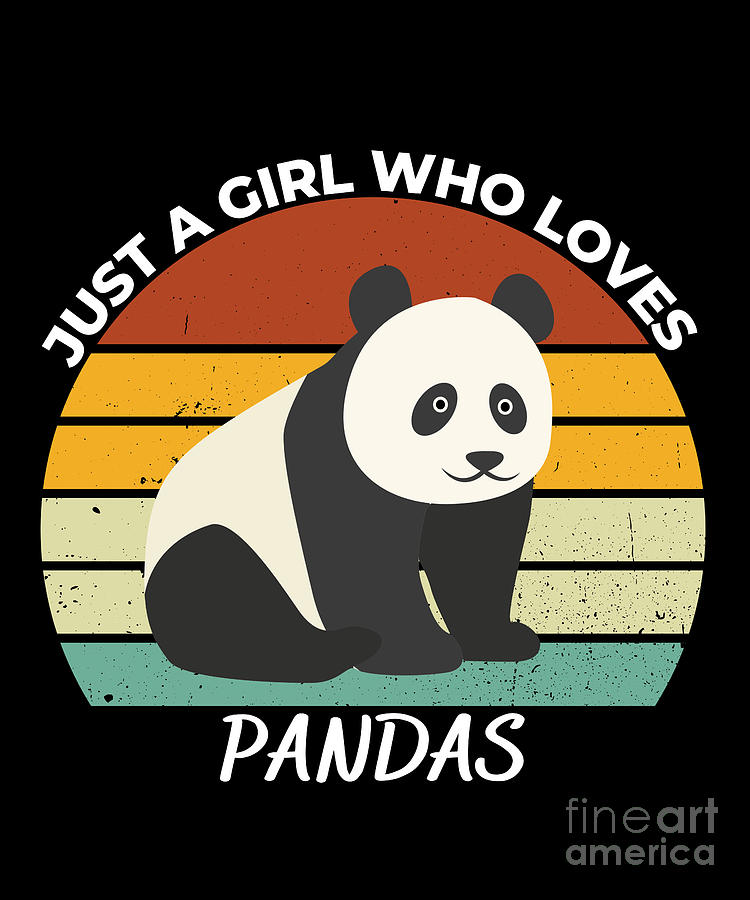 Just A Girl Who Loves Pandas Digital Art By Chomper Designs Fine Art America 7249