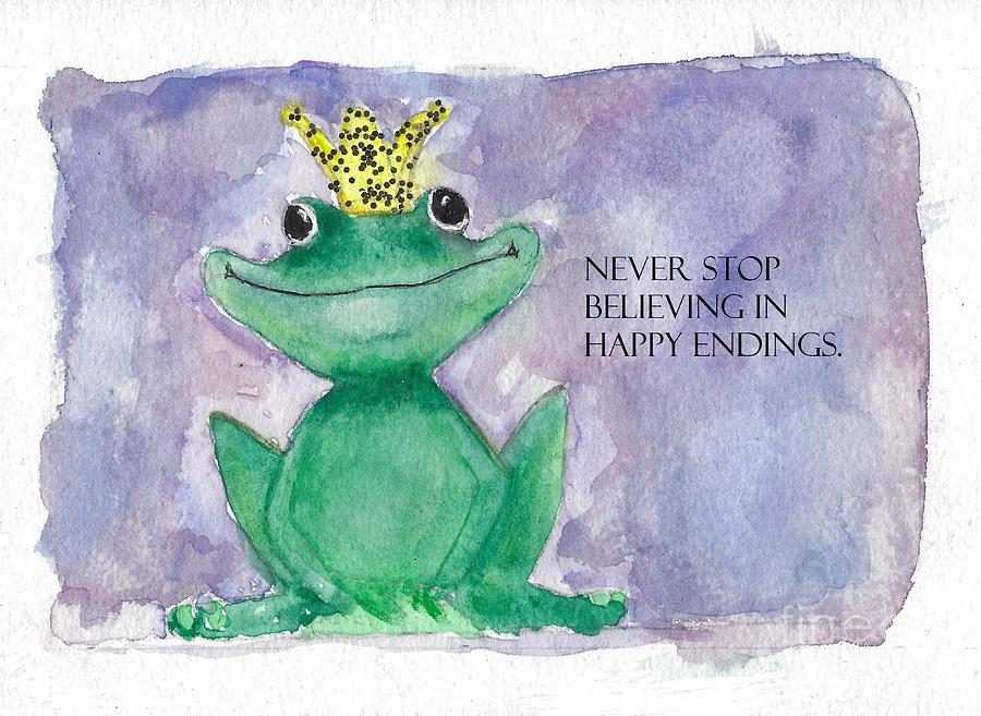 Frog Mixed Media - Just a Little Frog Prince #1 by La Vonne Whiteman
