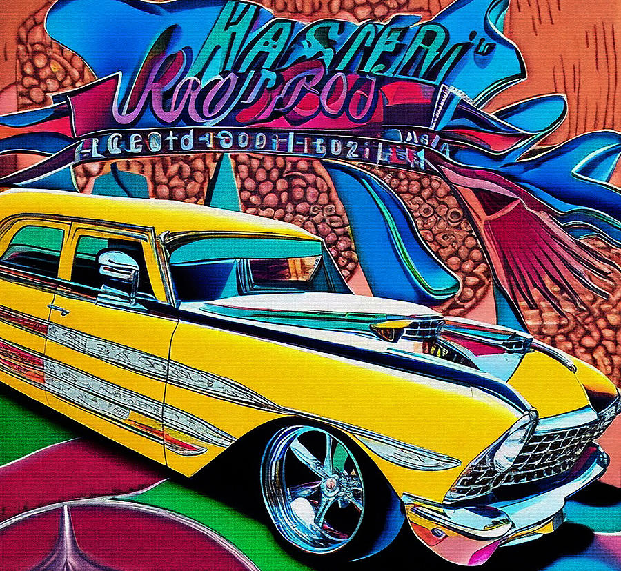 Kaiser Lowrider Classic Custom Hot Rod Pop Art Midcentury Modern ...