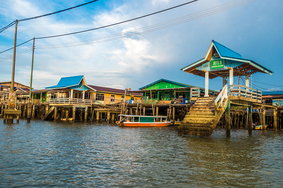 Kampong Ayer  Floating village in Brunei #1 Photograph by Holger Mette