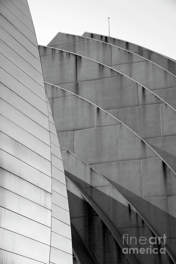 Kauffman Center for Performing Arts Black and White Photograph by Janis ...