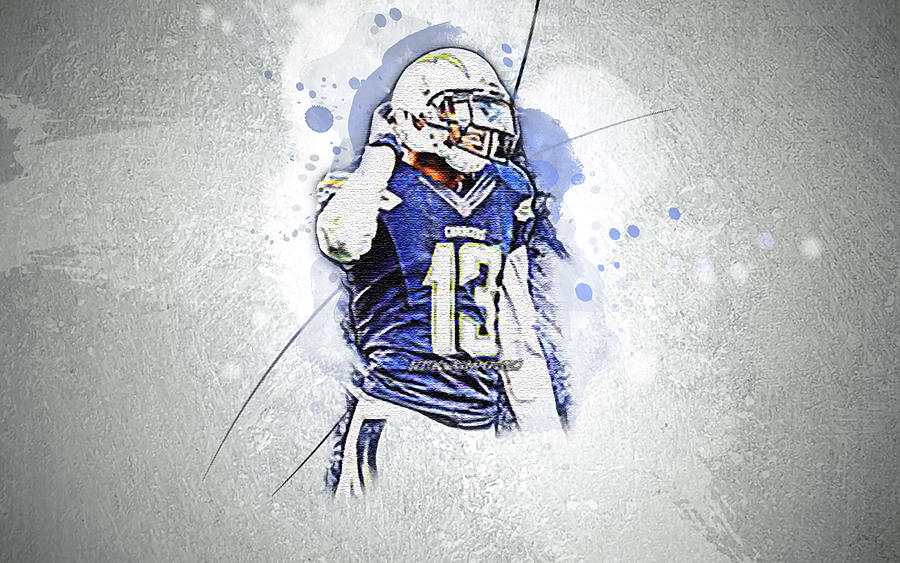 Keenan Allen Art Nfl Wide Receiver Los Angeles Chargers American ...