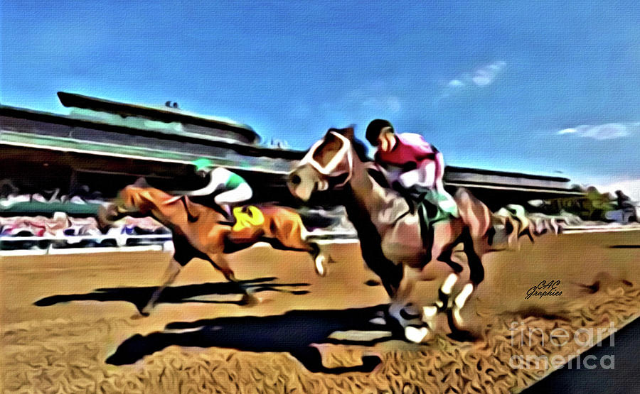 Keeneland Race 2 Digital Art by CAC Graphics