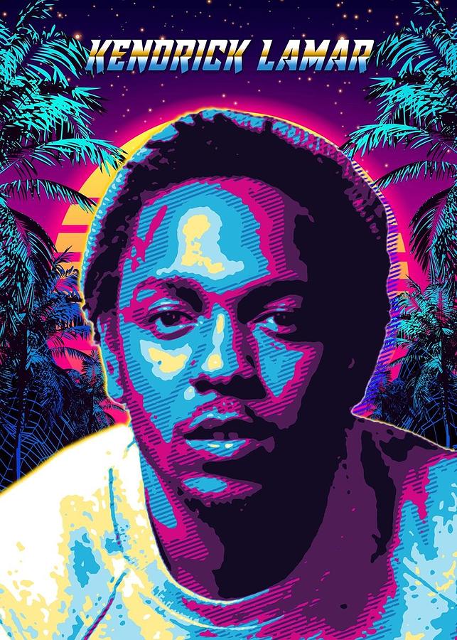 Kendrick Lamar-03 Digital Art by Kha Dieu Vuong - Pixels