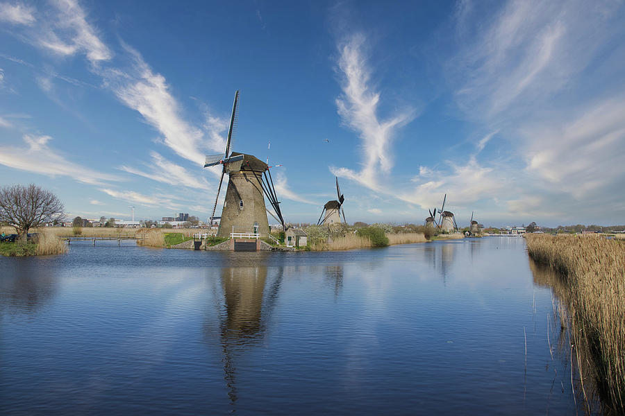 Kinderdijk windmills #1 Photograph by Pietro Ebner