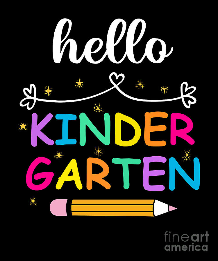 Kindergarten Kids Back to School Student Teacher Digital Art by Heidi ...