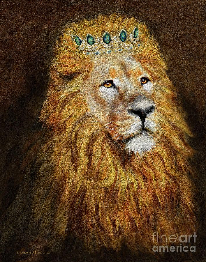 King Eternal Lion  #1 Digital Art by Constance Woods