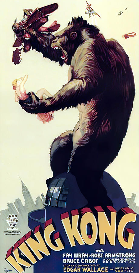 Vintage Mixed Media - King Kong, 1933 by Movie World Posters