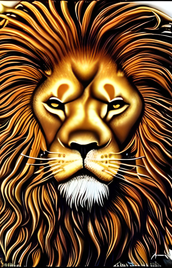 King of the jungle Digital Art by Ervina Anandhita - Pixels