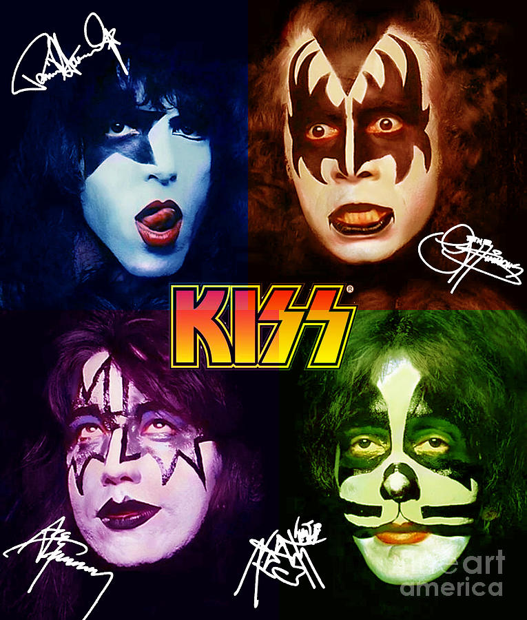 Kiss Band Poster and Art Prints #1 Digital Art by Scott Mendell - Pixels