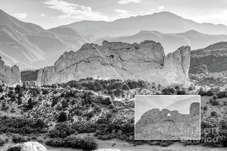 Kissing Camels North Gateway Rock Compilation Grayscale Photograph by Jennifer White