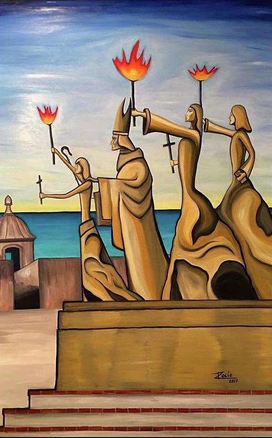 La Rogativa Painting by Rocio Delgado - Fine Art America