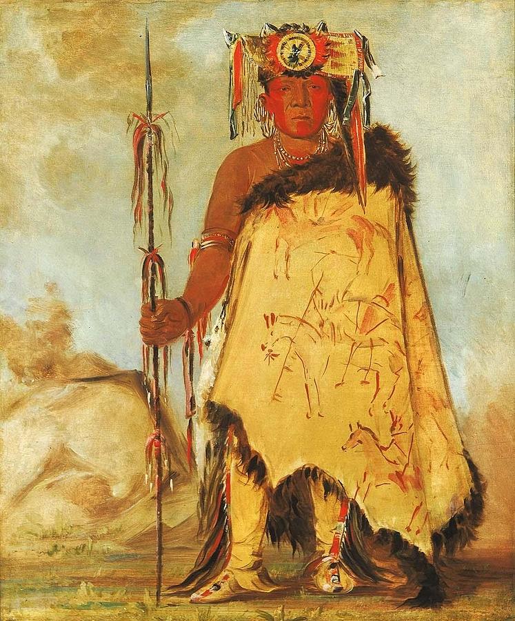 La Wee Re Coo Re Shaw Wee War Chief A Republican Pawnee Painting By