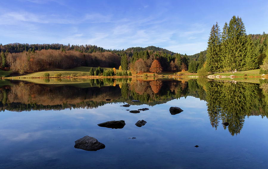 Lac Genin, Jura, France #1 Photograph by Elenarts - Elena Duvernay photo