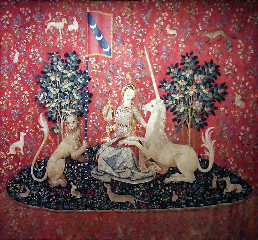 Lady and the Unicorn tapestry  #1 Photograph by Steve Estvanik