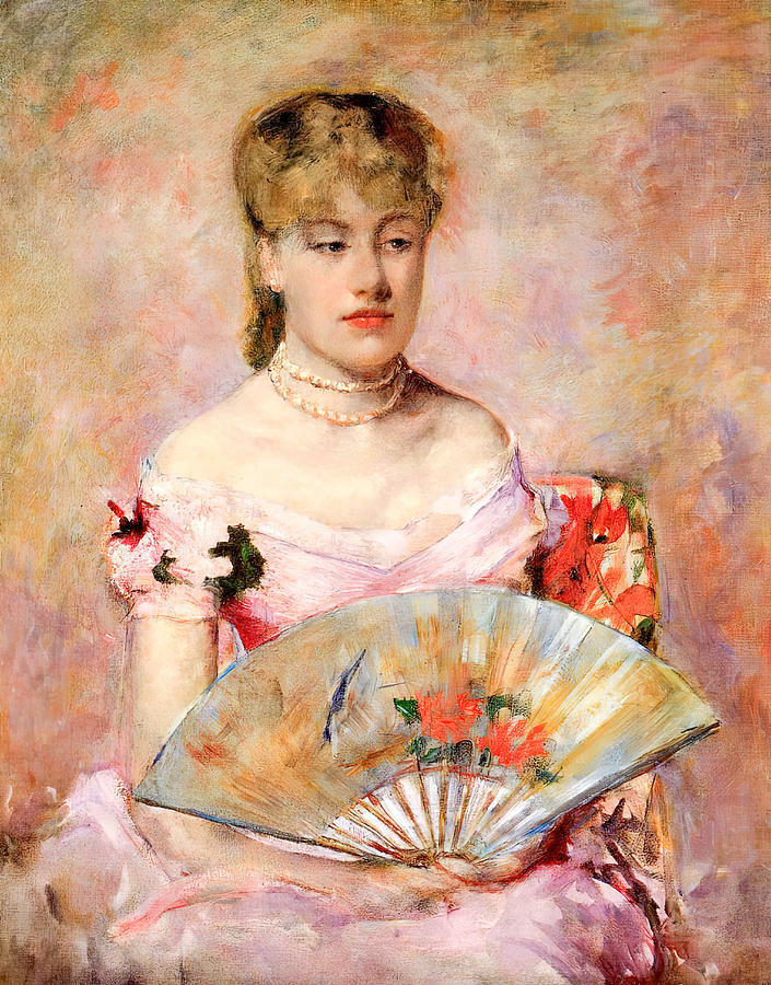 Lady With A Fan Painting By Mary Cassatt - Fine Art America