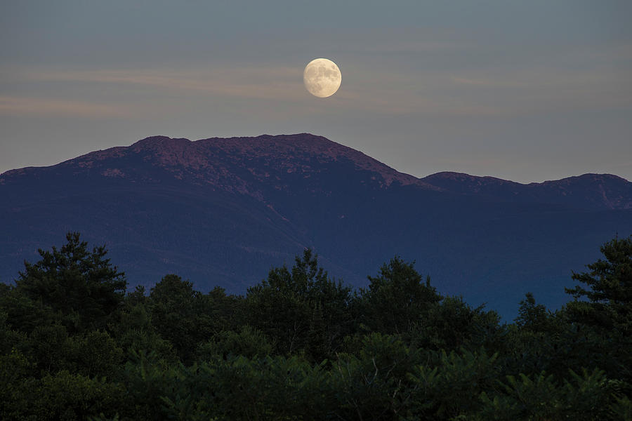 Lafayette Moonrise #1 Photograph by White Mountain Images