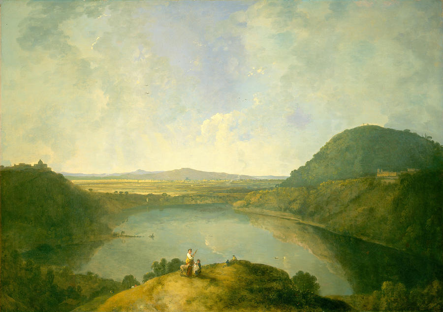 Lake Albano #2 Painting by Richard Wilson