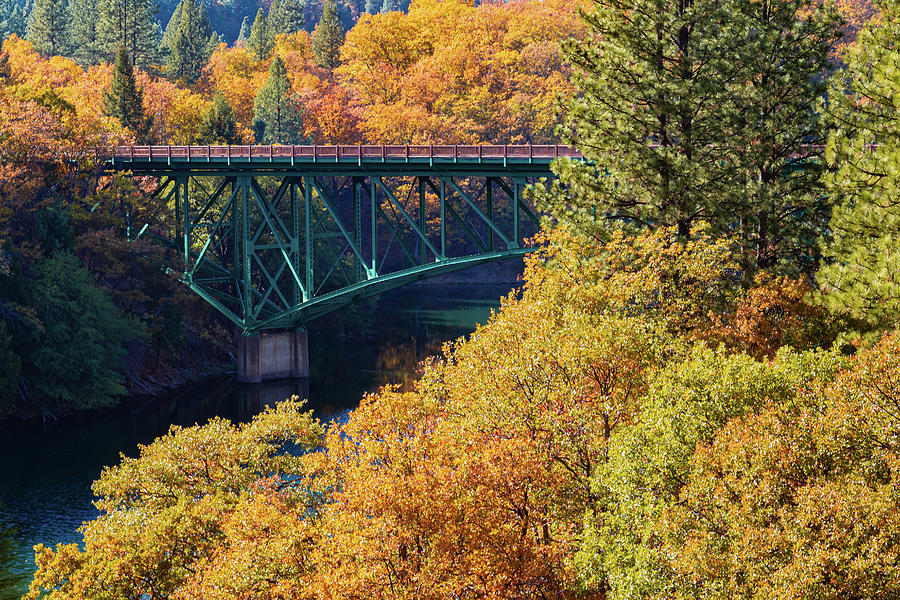 Lake Britton Bridge Autumn Photograph