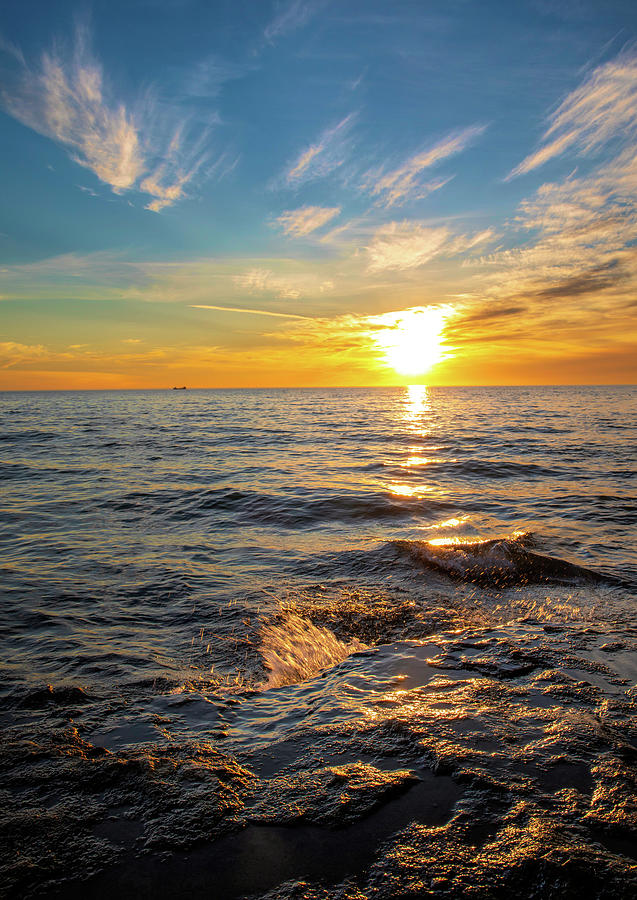 Lake Erie Sunrise #2 Photograph by Dan Sproul