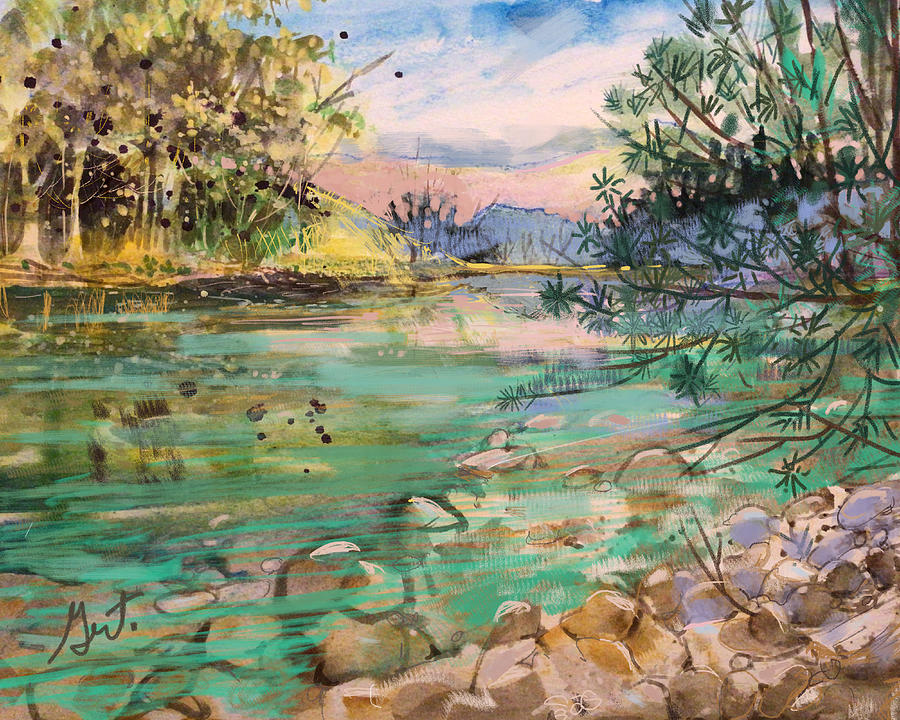 Lake Holston TN Painting by Gertrude Palmer