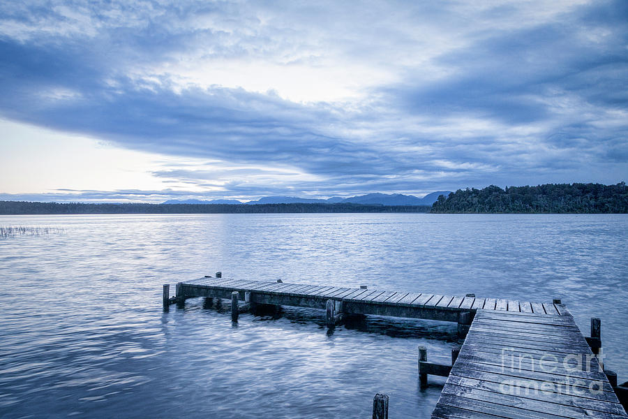 Sunset Photograph - Lake Mahinapua, West Coast, New Zealand #1 by Colin and Linda McKie