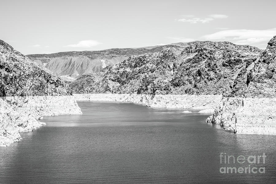 Lake Mead Colorado River Black and White Photo #1 Photograph by Paul Velgos