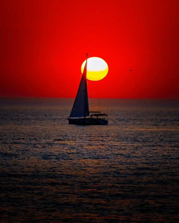 Sunset Photograph - Lake Michigan #1 by Brian Venghous