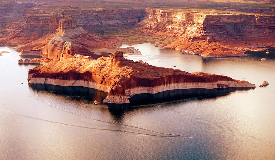 Lake Powell from the Air #1 Photograph by Rick Wilking