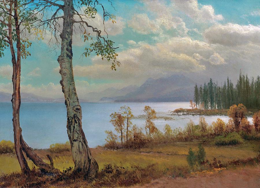 Mountain Painting - Lake Tahoe #1 by Albert Bierstadt