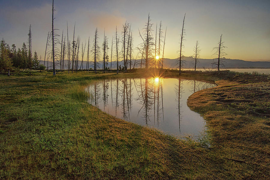 Lake Yellowstone Dawn #1 Photograph by Geoffrey Ferguson