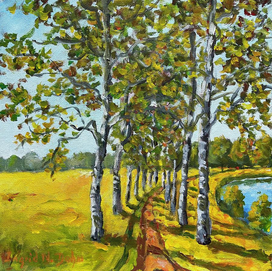 Lakeside Path #1 Painting by Ingrid Dohm
